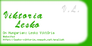 viktoria lesko business card